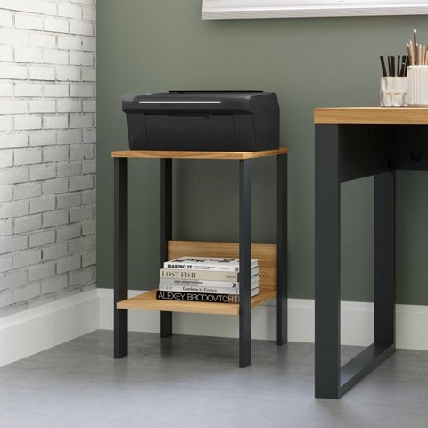 Mesa Lateral Auxiliar Industrial 100% MDF Marrom