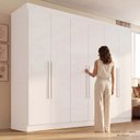 Ver imagem 7 de Guarda Roupa Casal 6 Portas 2 Gavetas Malta Yescasa