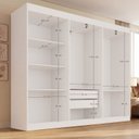 Ver imagem 6 de Guarda Roupa Casal 6 Portas 2 Gavetas Malta Yescasa