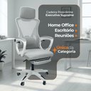 Ver imagem 2 de Cadeira de Escritório Presidente Oficial Supreme Cinza
