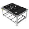 Fogão Industrial Inox Gastromaq 4 Bocas Mistas Centro com Chapa Fgi404cdch - 1