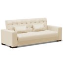 Ver imagem 1 de Sofá Cama Decorativo 210cm Beesley Pu Bege Fosco - Gran Belo