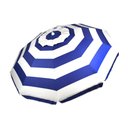 Ver imagem 1 de Guarda-sol Articulável Listrado Azul com Proteção UV 2,4m - A\CASA