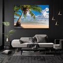 Ver imagem 2 de Quadro Decorativo Moderno Praia Coqueiro Sem Moldura e Sem Vidro 90X140