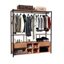 Ver imagem 4 de Guarda Roupa Industrial 174cm 2 Gavetas Demolição/Preto