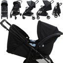 Ver imagem 3 de Carrinho Moises Bebe Conforto Base Isofix Burigotto Lui Grafite