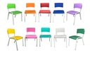 Ver imagem 5 de Kit 10 Cadeiras Infantil Iso Colors Brinquedoteca Escolas Creches Igrejas Ecomhome
