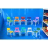 Kit 10 Cadeiras Infantil Iso Colors Brinquedoteca Escolas Creches Igrejas Ecomhome - 1