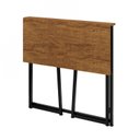 Ver imagem 4 de Escrivaninha Mesa Escritório Dobrável Fit 100% MDF 80cm Industrial Yescasa Preto e Canela Marrom