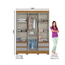 Ver imagem 4 de Guarda Roupa Casal 03 Portas 04 Gavetas B55 Briz