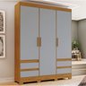 Guarda Roupa Casal 03 Portas 04 Gavetas B55 Briz - 2