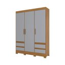 Ver imagem 1 de Guarda Roupa Casal 03 Portas 04 Gavetas B55 Briz