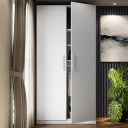 Guarda Roupa Solteiro 2 Portas 2 Gavetas Ímola  - 2