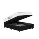 Ver imagem 4 de Baú Viúva Suede Preto + Colchão D33 One Face Branco- E-shop Casa