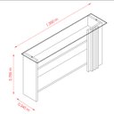 Ver imagem 4 de Aparador Frizz 150cm 305136 Calacata Off White Madetec