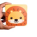 Ver imagem 5 de Jogo da Memória Infantil 10 Pares Peças Grandes para Crianças Animais Fofinhos