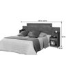 Cabeceira Box Moana 1.40 1.60 c/ 2 Gavetas Branco - 2