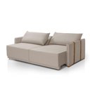 Ver imagem 2 de Sofá Cama Retrátil Reclinável 2 Lugares Unique em Linho Sala - 224 Cm
