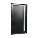 Ver imagem 1 de Porta Pivotante Alumínio Lambril Visione c/Pux.Esq. Elite Preto 240x150 Brimak