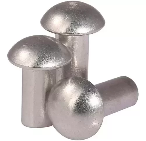 1000Pçs - Rebite Maciço Cabeça Redonda 5/32 x 5/16 Alumínio