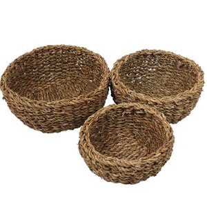 Cesto Fibra Natural Redondo M