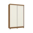 Ver imagem 1 de Guarda Roupa Solteiro 2 Portas de Correr e 2 Gavetas C/ Pés Cb02n571 Flex Canela/canela ou Off