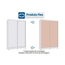 Ver imagem 3 de Guarda Roupa Solteiro 2 Portas de Correr e 2 Gavetas C/ Pés Cb02n571 Flex Canela/canela ou Off