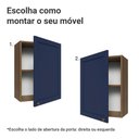 Ver imagem 4 de Armário Aéreo 50cm 1 Porta Rustic/azul Vik Madesa
