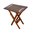Ver imagem 1 de Mesa Aparador Dobrável Madeira 68x43 Personalizada Jack Imbuia - Tarimatã