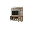 Estante Jasmine para TV 55" c pés Fendi Naturale Banana Bit Madetec Rack com painel - 1