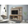 Estante Jasmine para TV 55" c pés Fendi Naturale Banana Bit Madetec Rack com painel - 3