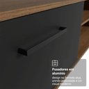 Ver imagem 7 de Rack Suspenso para Tv até 80 Polegadas 218 Cm 2 Portas Rustic/preto Agata Madesa
