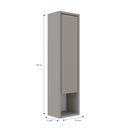 Ver imagem 2 de Gabinete de Banheiro 58x20cm Prime Yescasa Cinza/Cimento