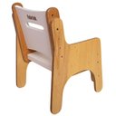 Ver imagem 2 de Cadeirinha Infantil de Madeira Branca Fabrink