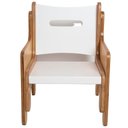 Ver imagem 1 de Cadeirinha Infantil de Madeira Branca Fabrink