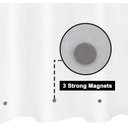 Ver imagem 2 de Barossa Design Cortina de Chuveiro Fosco C/ 3 Ímãs 91x182 Cm