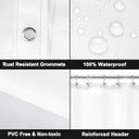 Ver imagem 4 de Barossa Design Cortina de Chuveiro Fosco C/ 3 Ímãs 91x182 Cm