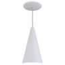 Pendente Cone Luminária Lustre Branco Instalação Rápida - 1