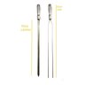 Kit 6 Espetos Churrasco Espada Duplo em Inox de 70cm Lamina - 2