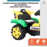 Mini Escavadeira Elétrica Infantil 6v Baby Style Verde até 25kg Diversão Segurança e Design Realista - 9
