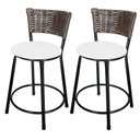 Ver imagem 1 de Banquetas Baixa Para Cozinha Hawai Café 2un Assento Branco