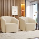 Ver imagem 1 de Poltrona Decorativa Base Giratória Kit 2 Stella Max Suede D03 - D’Rossi