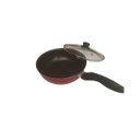Ver imagem 3 de Frigideira Alta 20 Cm Vermelha com Tampa - Antiaderente Utensilios do Chef