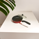 Ver imagem 5 de Frigideira Alta 20 Cm Vermelha com Tampa - Antiaderente Utensilios do Chef