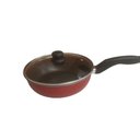 Ver imagem 2 de Frigideira Alta 20 Cm Vermelha com Tampa - Antiaderente Utensilios do Chef