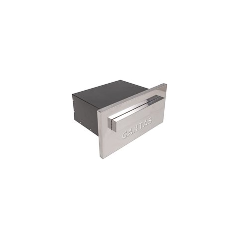 Caixa Correio Cartas Embutir Inox 20cm Profundidade Luxo