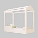 Ver imagem 2 de Cama Montessoriana Infantil 160cm Casinha Montessoriana Crystal Branco