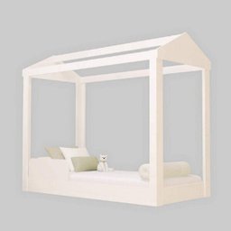 Cama Montessoriana Infantil 160cm Casinha Montessoriana Crystal  Branco - 2