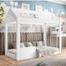 Cama Montessoriana Infantil 160cm Casinha Montessoriana Crystal  Branco - 1