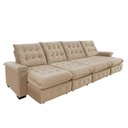 Ver mais imagens de Sofá Coliseu 4.00m Retrátil e Reclinável Super Pillow - Bege